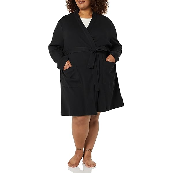 Ekouaer Dames badjas lange ochtendjas lichtgewicht kimono badjassen casual loungewear met bijgevoegde riem, Blauw, XXL