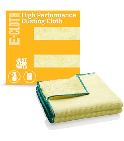 E-Cloth Lot De 8 Chiffons Assortis En Microfibre Excessivement Efficaces, Deux Fois Plus Durables, Qui Conviennent Pour La Cuisine, Les Plans De Travail, Les éviers Et Les Salles De Bain, Orange