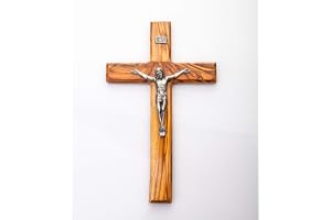 Jerusalem Crucifix olivträ 20,3 cm från Bethlehem - Väggkonst - Dekoration - Vardagsrum