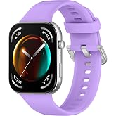 Teknoft Huawei Watch Fit 4 Pro/Fit 4/Fit 3 ile Uyumlu Yumuşak Dokulu Konforlu Spor Silikon Kordon