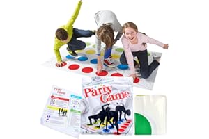 YEAPEAK Twisting Juego para Adultos, Juego de Equilibrio Divertido, Juegos Suelo, Juegos de Mesa Niños 6 Años, Juego de Piso Familiar Tapete de Juego, Divertidos Juegos de Habilidad para Adultos