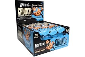 Pâte à biscuits Choc Chip - Warrior Crunch - 12 barres