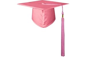 GraduatePro Graduation Hat for Adults Mortor Board Cap for Academic High School University with Tassel