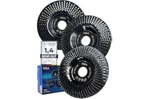 OBA Muela Amoladora 125mm, 3 Pedazos OBA Discos Madera Amoladora Discos para Amoladoras Angulares de Carburo de Tungsteno,molienda tallado