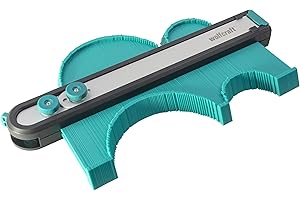 wolfcraft Konturenlehre PRO - breite Nadelschablone - Zum Abtasten, Übertragen und Positionieren von Schnittverläufen ohne Messen - 6980000