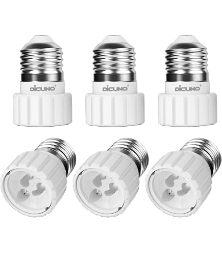 Intirilife Lot De 4 Adaptateurs Culot Lampe G9 Vers E14 – Convertisseur Douille Blanc Pour LED, Halogène, Économie D’Énergie