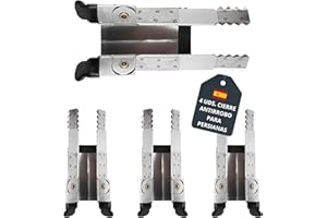 DESTINY SM Pinzas para Bloquear Persianas, Cierre Antirrobo para Persianas, Acero Inoxidable – Alta Resistencia y Seguridad Casa, Packs de 2, 4 o 8 uds. de Pinzas de Bloqueo Persianas Antirrobo (4 UDS)