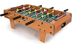 M.Y 27" Deluxe Table Top Football Game | 69cm x 37cm | Nine-A-Side Foosball Table Game For Kids and Adults | Football Gift