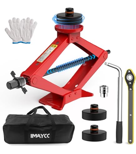 Per Toyota Aygo Cric A Pantografo Con Asta Girevole 2 Tonnellate - 4