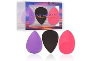 ONLYOILY Set di Spugnette Trucco Make Up, Beauty Blender Multifunzione, Spugnetta Fondotinta Perfetta per Applicazione Precisa di Blush e Correttore, Anallergiche e Inodore (02)