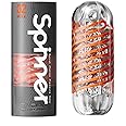 Tenga Spinner 02 Tetra Masturbator - Reusable mens sex toy with internal coil mechanism and ridges - One size in white