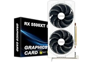 SHOWKINGS Radeon RX 5500 XT Graphics Card, 8GB GDDR6 128 Bit Video Card PCI Express 4.0X8 Dual Cooling Fan Computer Gaming GPU with HDMI and DP Output