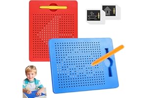 Zyluniy 2 Stück Magnetische Zeichenbretter Magnettafel Kinder, Magnetische Zeichentafel mit Stift, Magnetspiel für Kinder, Magnetspiel Maltafel Weihnachten Geschenk für Kinder ab 3 Jahre Schul Familie