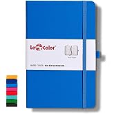 LE COLOR Undated Classic Notebook Rec Note 13x21 Striped Blue