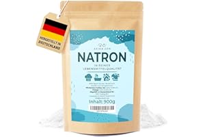 ‎AVIDA ZEN AVIDA ZEN Natron Pulver in Lebensmittelqualität 900g, Natron hochrein zum Putzen und Backen, Baking Soda Backpulver, Basenpulver, Natriumhydrogencarbonat Natronpulver gegen Gerüche