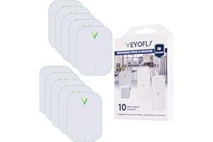VEYOFLY Recharges pour piège à Insectes Volants, Attrape-Insectes, piège à Mouches intérieur, Maison Plus sûre, Tueur de moucherons intérieur, Tueur d'insectes, Tueur de moustiques (Lot de 10)