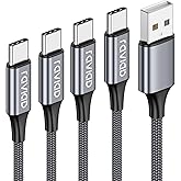 RAVIAD Cavo USB Type-C [4Pezzi, 0.5m 1m 2m 3m] Cavo USB C Ricarica Rapida 3A QC 3.0 Nylon Intrecciato Cavo USB Tipo C per Sam