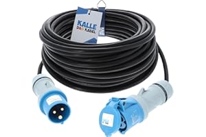 Kalle Das Kabel - Prolunga di gomma 230 V H07RN-F 3G; 1,5 mm²; conforme alle norme CEE