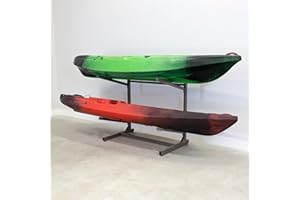 Teal Triangle Freestanding G-Watersport Kayak and SUP Outdoor Storage Rack, Heavy Duty Adjustable Weatherproof Stand