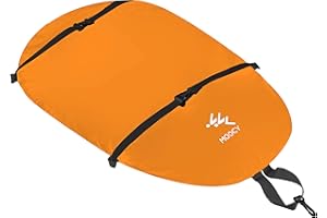 MOOCY Universal Waterproof Kayak Cockpit Cover for Sit in Kayaks,Orange