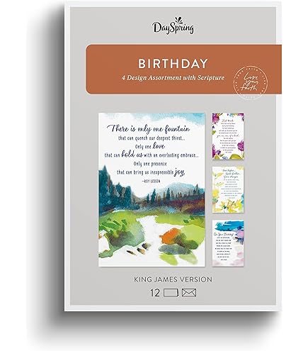 DaySpring Birthday - Inspirational Boxed Cards - Floral - View #4