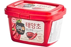 POKOHOME Sajo Haepyo Sunchang Gung Medium Hot Pepper Paste (Gochujang) 500g - Authentic Korean Fermented Chili Paste, Rich Umami Flavor, Perfect for Cooking, Marinades, and Dipping (Pack 1)