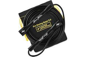 ‎HONOR ATHLETICS Honor Athletics | Pro Boxing Seil 3.0 | 5,3mm Springseil für Innen/Außen Anpassbar für Boxen | Ultra-Durabler, Nicht-Krümmender TPU-PVC-Mix | Springseil für Männer, Frauen & Boxer