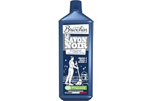 JACQUES BRIOCHIN - Savon Noir Liquide - A l'Huile de Lin - Multiusages - Nettoie, Nourrit, Protège et Fait Briller - 99% d'Ingrédients d'Origine Naturelle - Flacon Recyclable - Fabriqué en France - 1L