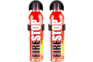 G GREEN SENSOR 2er Set GreenSensor Feuerlöscher Spray 400ml – Mobiler Brandschutz mit Halterung & Sprühkopf – Löschspray gegen Fettbrand, Flüssigkeiten & Feststoffe – Ideal für Küche, Auto & Haushalt