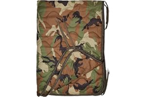 Mil-Tec - Manta Acolchada de Camping, diseño Militar, Estampado de Camuflaje