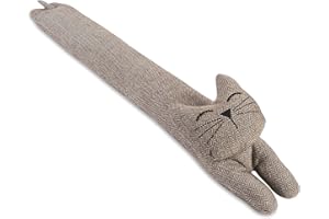 FANCHOSE Door Draft Stoppers for Bottom of Door, Cute Door Stopper, Decorative Door Stop, Heavy Doorstop Cute Door Draft Blocker, Weighted Door Crack Blocker for Sound Noise Blocker, Cat Smiley