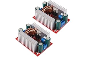 AITRIP 2PCS DC 400W 15A Step-up-Boost-Konverter Konstantstrom-Netzteil LED-Treiber 8,5-50V bis 10-60V Spannungsladegerät Step-Up-Modul für elektrische Geräte und digitale Produkte