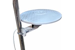 Unispectra® - Antenna TV HD digitale omnidirezionale ad alto guadagno con amplificatore incorporato da 33 dB per DVB-T UHF FM DAB. 12V / 24V. ideale per Camper, HGV, Caravan, Barca o Camping