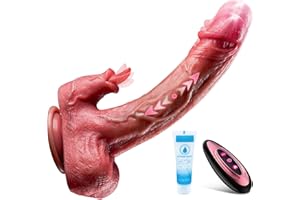 AZOI Consolador Juguetes Eróticos para Pareja Sexuales de vibración & empuje 9 modos Vibrador consolador femenino Realista Vibrador Mando Distancia Vibradorador Mujer Juguetes Eróticos Juguetes Sexuales