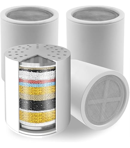 Voolan Gefilterde douchekop, 20-traps luxe regendouchefilter voor hard water om chloor en schadelijke stoffen te verwijderen, 15,24 cm (6 inch), vierkant, regendouchekop met hoge druk (Chroom