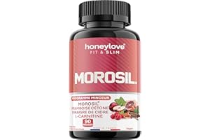 HONEYLOVE COMPANY MOROSIL® 400 mg Minceur Honeylove – 90 Gélules | Framboise Cétones, Vinaigre de Cidre, L-Carnitine, Guarana & Chrome | Vegan – Made in France
