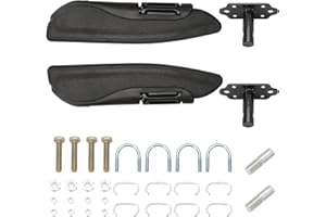 FANPAYY Paire D'accoudoirs De Siège De Voiture Universels Réglables 0 à 120 Degrés 32cm, Accoudoirs De Siège De Voiture Noirs Résistants À L'usure Pour Voiture, Camion, Camping-car T5 T6, Van