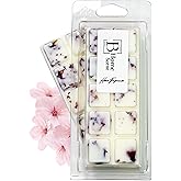 bhomescent Cherry Blossom Handmade Strong Scented Soy Wax Melts Snap Bars, Long-Lasting Perfume Wax Melts, Natural Soy Wax, P