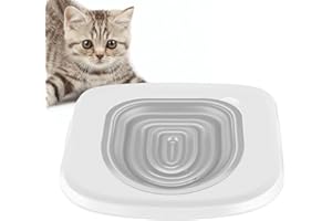 AMESOR Kit Toilette Per Gatti - Kit Di Addestramento Per Toilette Per Gatti - Sedile Per L'addestramento Del Water Per Gatti - Toilette Per Gatti Kit Sedile WC - Riutilizzabile Per Toilette Per Gatti