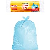 Koroplast Orta Boy &Ccedil;&ouml;p Torbası 15'li 55x60 Cm, Sızdırmaz & Dayanıklı, &Ccedil;ift Katlı, Geri D&ouml;n&uuml;şt&uuml;r&uuml;lebilir Orta Boy &Ccedil;&ouml;p Poşeti, 