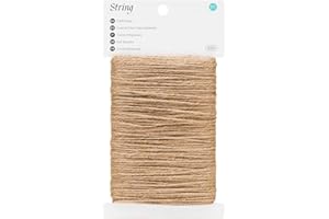 KINGLAKE 50m Garden Twine String, 2mm Brown Jute Twine String for Crafts, Gardening, Gift Wrapping, Packing, Christmas Decoration