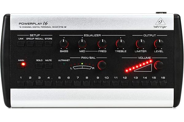 Behringer P16-M Mixeur Personnel Numérique 16 Canaux