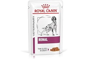 Royal Canin Veterinary Renal | 12 x 100 g | Alimento Completo para Perros Adultos | para favorecer la función renal | con sabrosos trozos en Salsa
