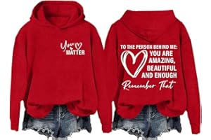 Sllowwa Women's Oversized Hoodie To The Person Behind Me Hoodie Dear Person Behind Me Hoodie You Are Amazing Enough Hoodie Unisex Hoodie Long Sleeve Sweatshirt Aesthetic Pullover with Pockets