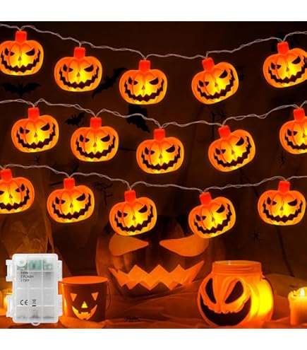 Vaskula Halloween Decoration Citrouille Batte Araignée 3