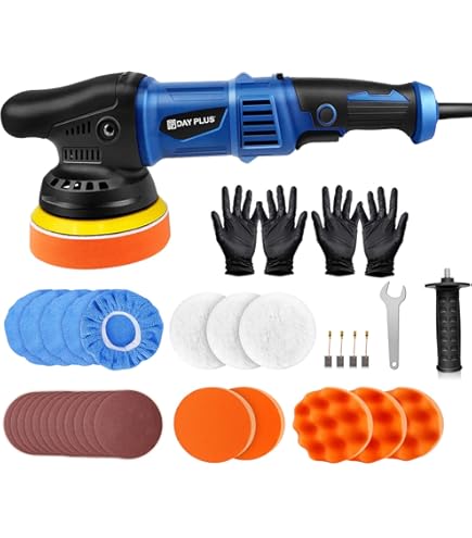 Lucidatrice Levigatrice 1200W Con 21 Accessori - 6 Velocit&agrave; Regolabili | Per Auto, Legno E Metallio