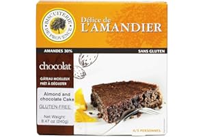 ‎DELICE DE L'AMANDIER Delice de l'amandier glutenfreie provenzalische Kuchenspezialität mit Schokolade und Mandel, 1er Pack (1 x 240 g)