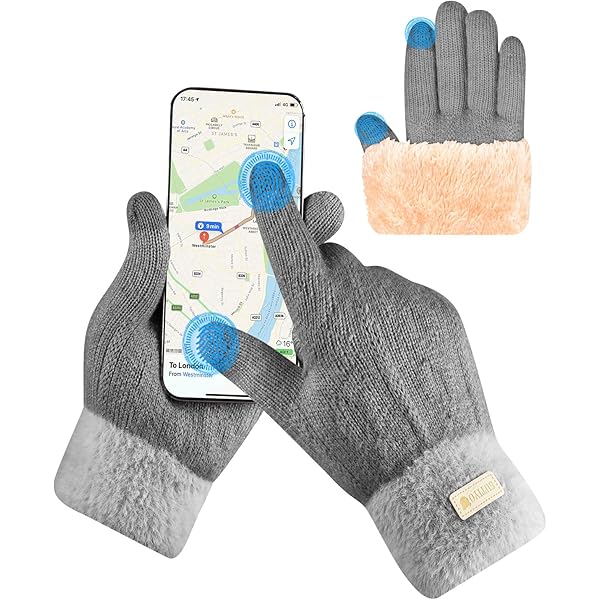 dames handschoenen met touchscreen gebreid