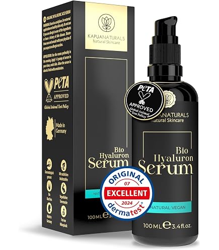 Pro-aging-serum  naturligt anti-aging ansiktsserum med hyaluronsyra +  vitamin C | Fr alla hudtyper | Vegansk naturkosmetik utan tillsatser |  Hyaluron Serum Plants Are Purple (1) : Amazon.se: Sknhet