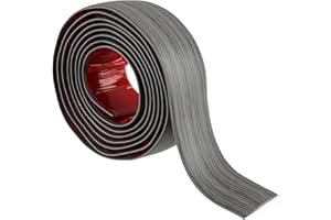 JCSJK 2m PVC Floor Transition Strip, Self Adhesive Door Threshold Strip Doorways, Laminate Viny Flooring Edge Strip for Joining Floor Gaps,Carpet Threshold Transition,Floor Tiles (4cm, Light Gray Wood)